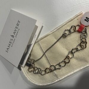 James Avery Two-Tone Heart Link Bracelet